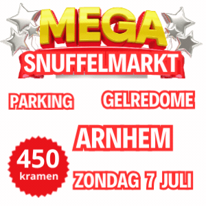 Mega openlucht Snuffelmarkt GelreDome Arnhem - 7 juli 2024